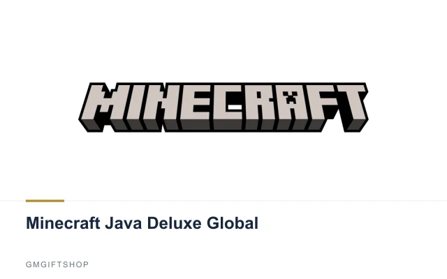 Minecraft Java Deluxe Global