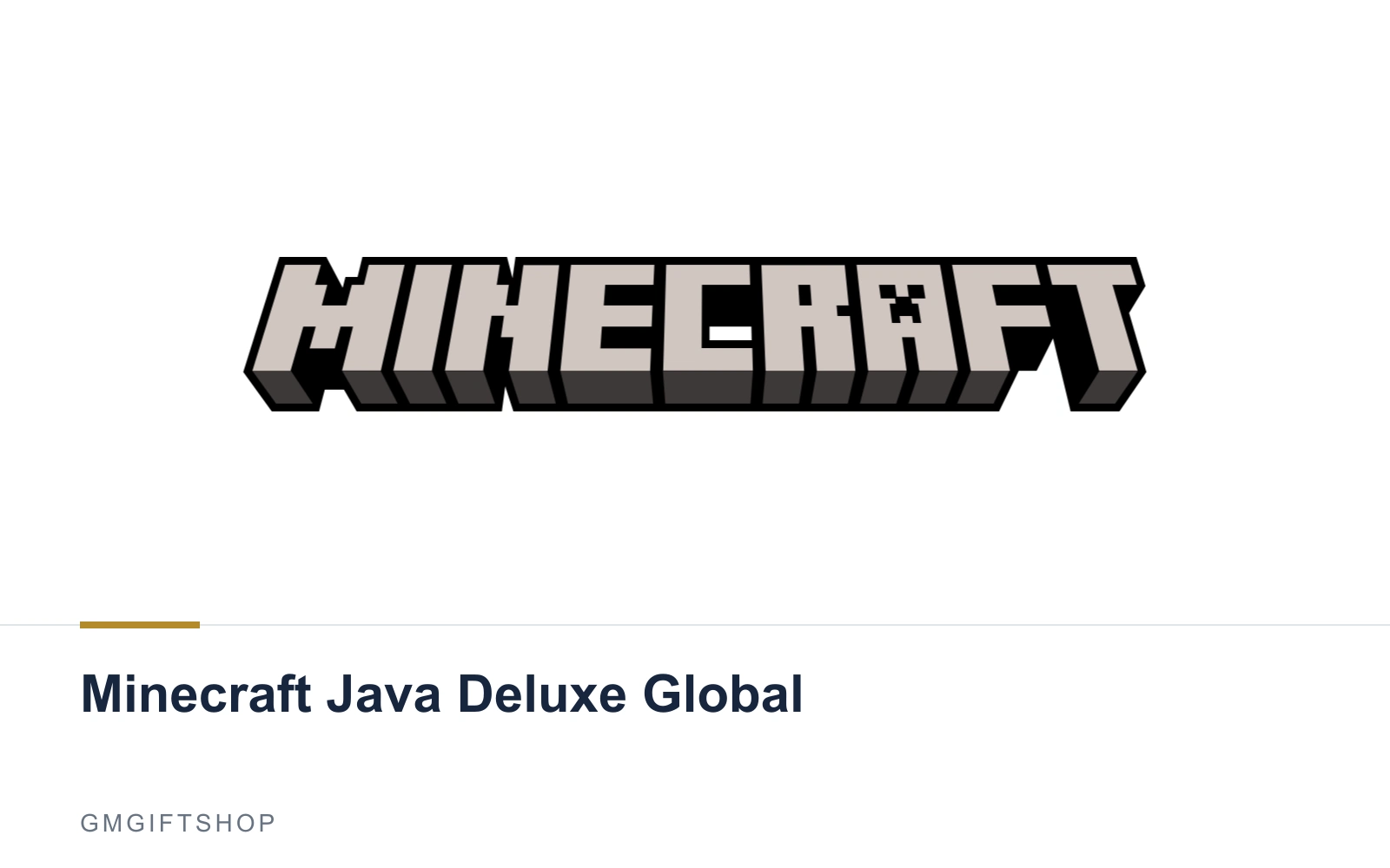 Minecraft Java Deluxe Global