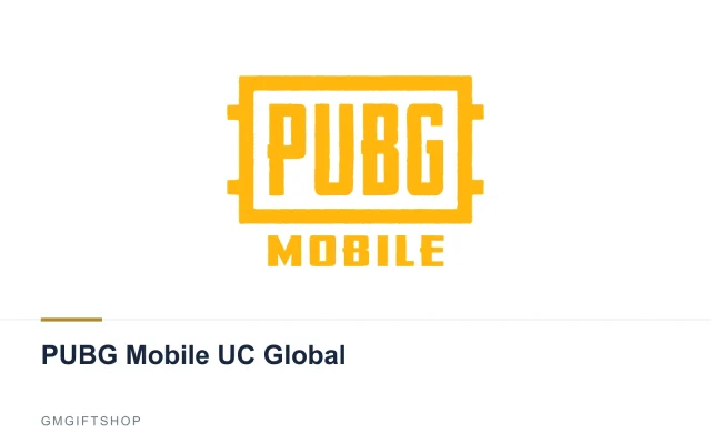 PUBG Mobile UC Global