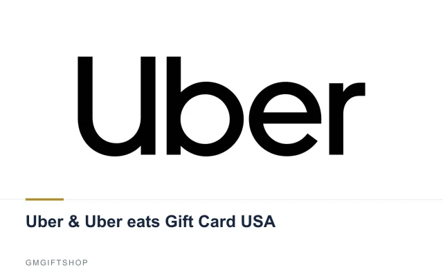 Uber & Uber eats Gift Card USA